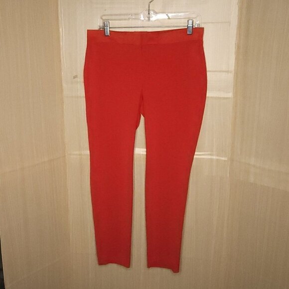 Ann Taylor Red Petite Straight Leg Pants 4P - Picture 3 of 8
